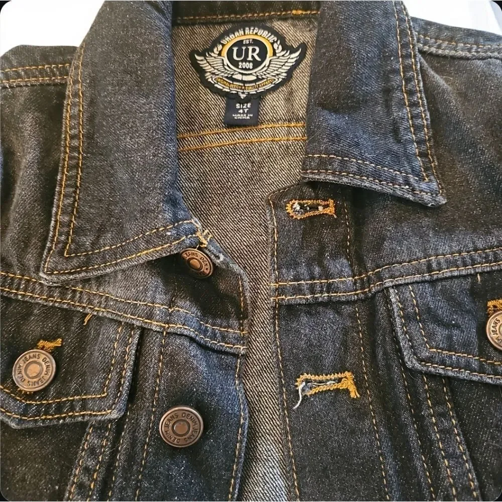 Urban Republic Dark Blue Kids Denim Jacket